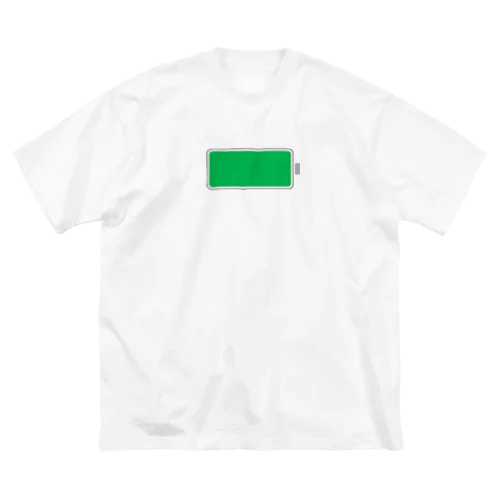 Full battery（緑） ビッグシルエットTシャツ