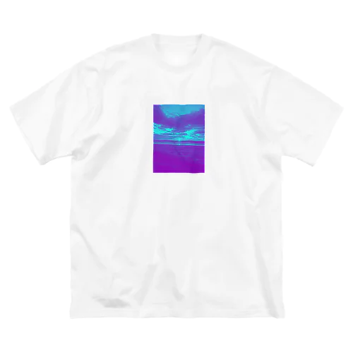 FmE-『景色』-海 ビッグシルエットTシャツ