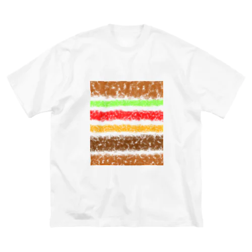 ハンバーガー ビッグシルエットTシャツ