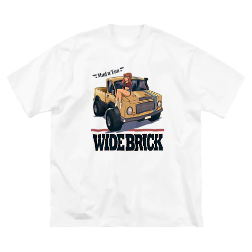 "WIDE BRICK" ビッグシルエットTシャツ