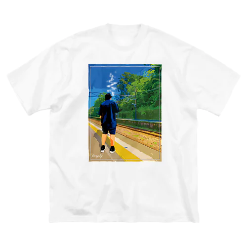 Photo T-shirt ビッグシルエットTシャツ