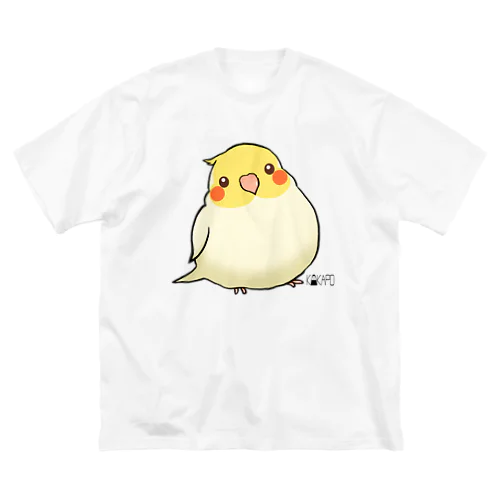 *KAKAPO*のふんわりオカメインコちゃん(るちの) ビッグシルエットTシャツ