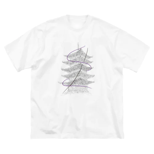 Five-storied pagoda ビッグシルエットTシャツ