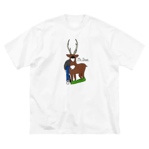 Mr.Deer 文字あり ビッグシルエットTシャツ
