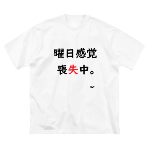 曜日感覚喪失中。 ビッグシルエットTシャツ