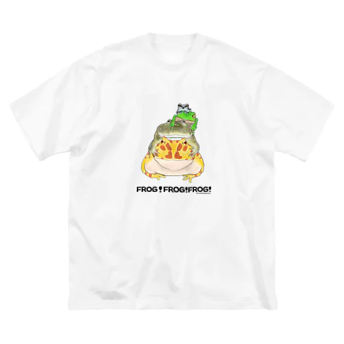 カエルのピラミッド ビッグシルエットTシャツ