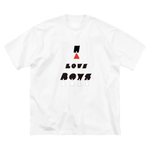 i love boys ビッグシルエットTシャツ