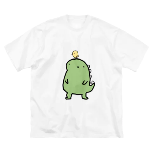 恐竜くんとひよこちゃん ビッグシルエットTシャツ