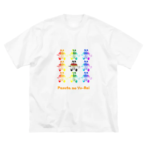 パスタのYu-Rei レインボー 少なめ 루즈핏 티셔츠