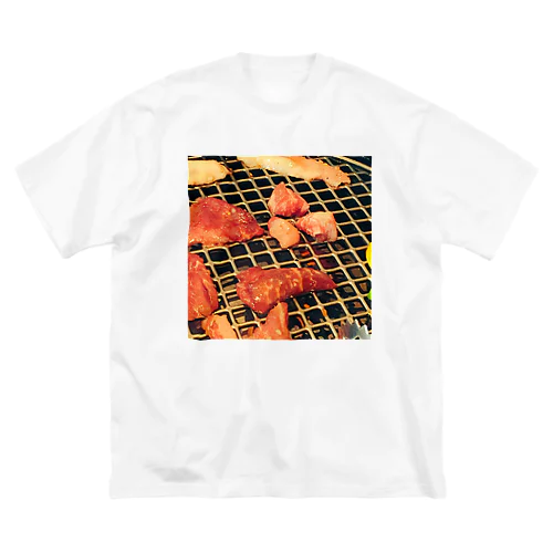 焼き肉への強い意志 ビッグシルエットTシャツ