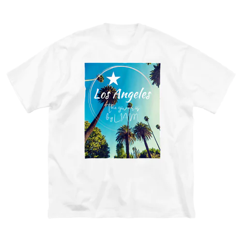 Los Angeles LOGO photo ビッグシルエットTシャツ