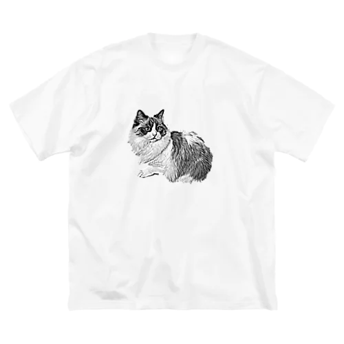 ねこなでシリーズ Big T-Shirt