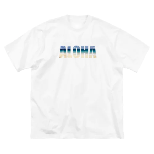 ALOHA × ビーチ＠ハワイ Big T-Shirt