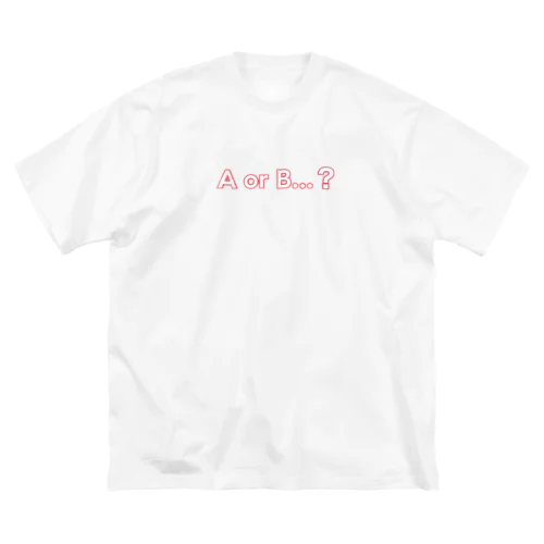 AorB...？赤 ビッグシルエットTシャツ