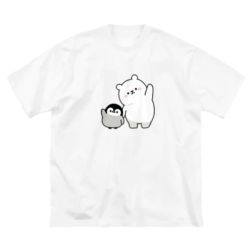 心くばりペンギン / シロクマといっしょver. ビッグシルエットTシャツ