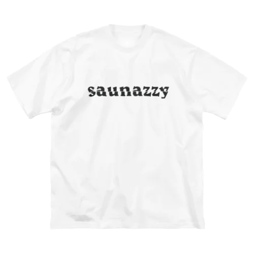 【saunazzy】スラッシュロゴTシャツ ビッグシルエットTシャツ