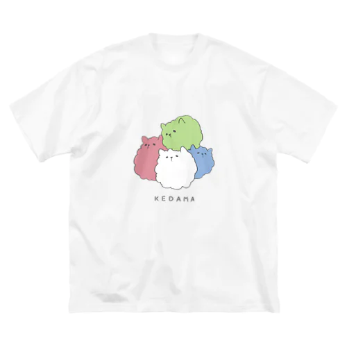 4色毛玉 Big T-Shirt