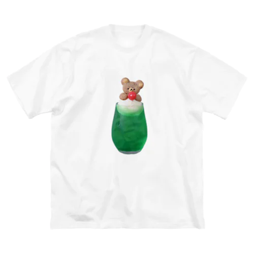 くまのクリームソーダ緑色 Big T-Shirt