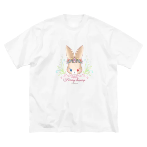 Funny bunny×花冠 ビッグシルエットTシャツ