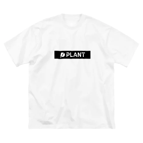 PLANT　ロゴ長方形 ビッグシルエットTシャツ