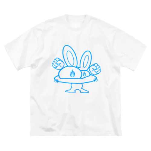 怒りのうさっきー ぶるー ビッグシルエットTシャツ