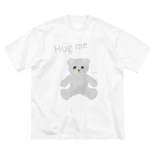 【Hug me】（白くま） 루즈핏 티셔츠