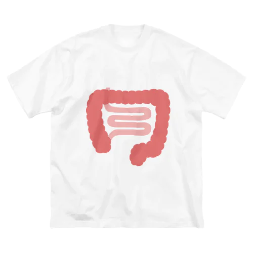 人体のなぞ。ぴかぴかピンクの大腸。 ビッグシルエットTシャツ