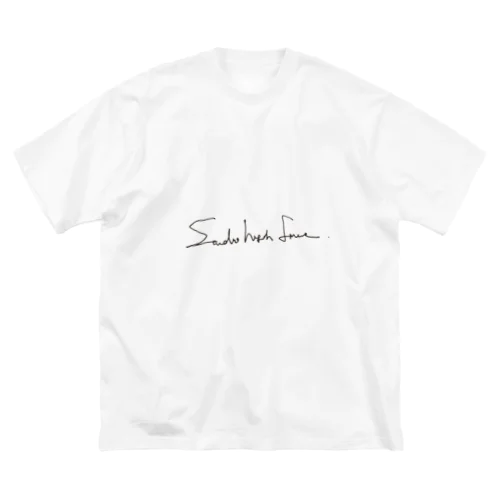 SHFの文字 ビッグシルエットTシャツ