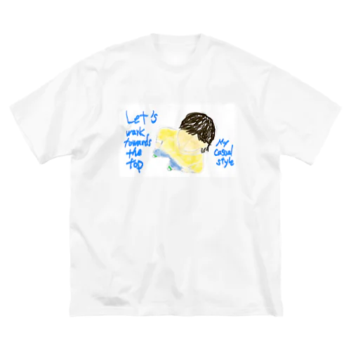 Lets wark towards the top mysty ビッグシルエットTシャツ