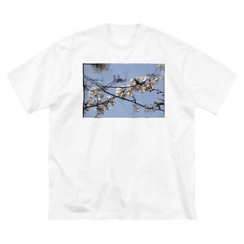 miniDVテープ「桜」 ビッグシルエットTシャツ