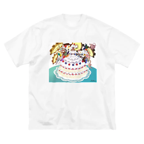 ケーキの妖精さんとお気に入り ビッグシルエットTシャツ