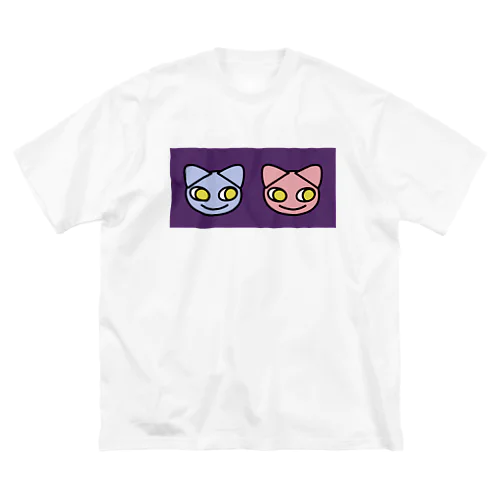 TwoCats_PURPLE ビッグシルエットTシャツ