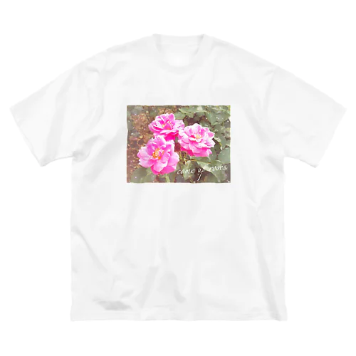 pink Rose ビッグシルエットTシャツ