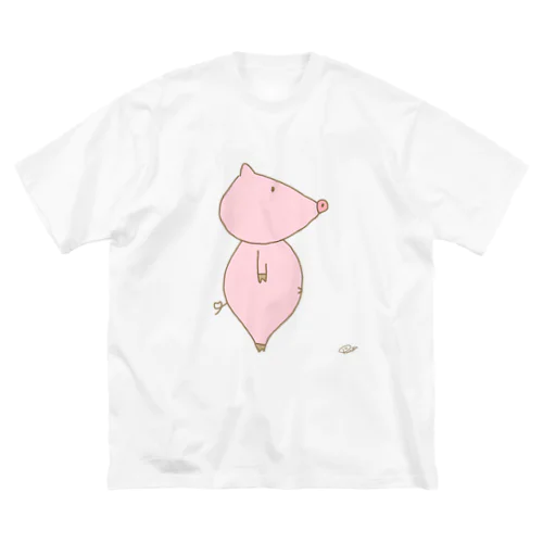 横向きぶぅちゃん ビッグシルエットTシャツ