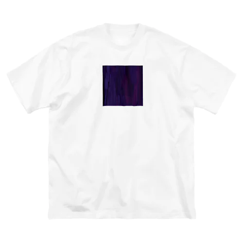 Burgundy紫 ビッグシルエットTシャツ