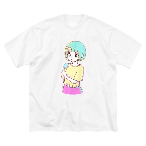 もう真夏の気分な子 Big T-Shirt