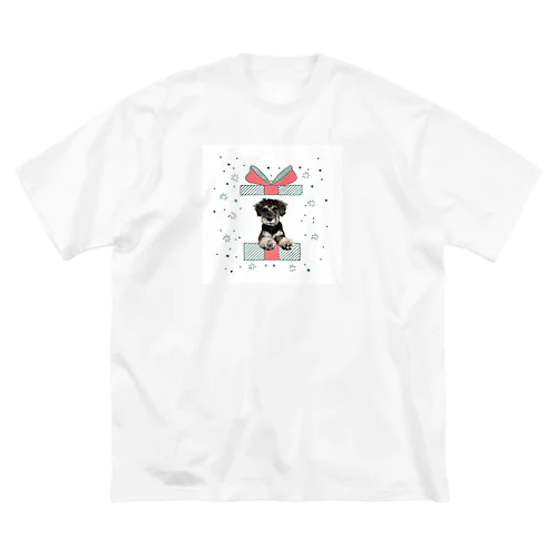 ミニチュアシュナウザー #うちのもふもふワンコ ビッグシルエットTシャツ