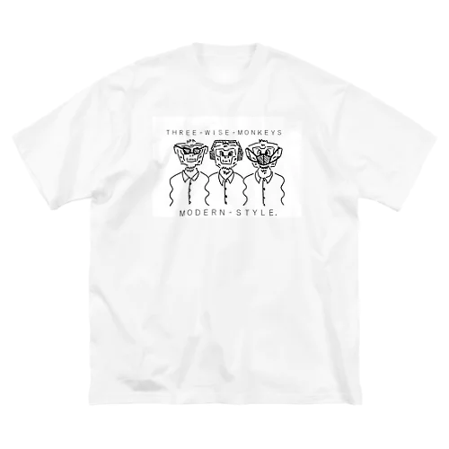 THREE-WISE-MONKEYS ビッグシルエットTシャツ