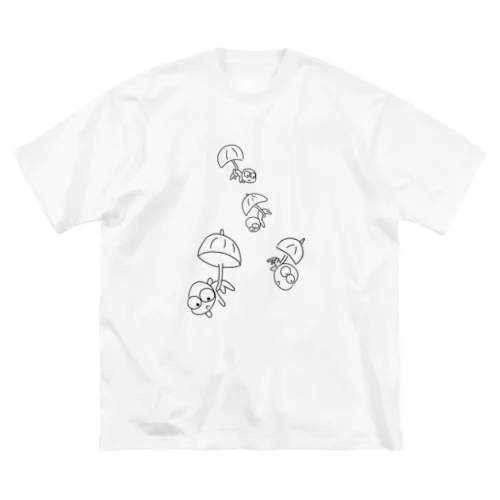 らっ傘おやじ ビッグシルエットTシャツ