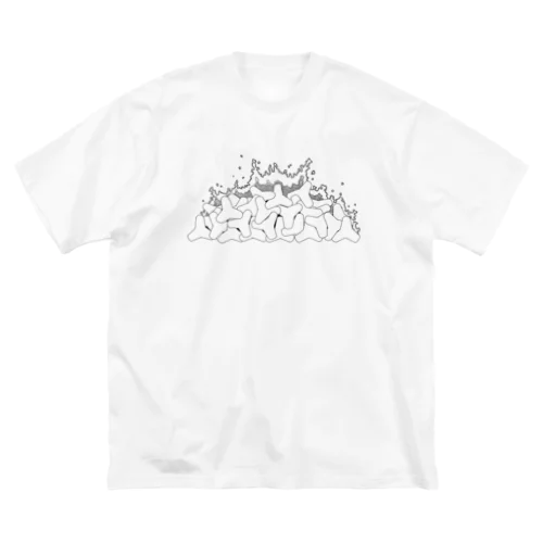 心の波消しブロック ビッグシルエットTシャツ