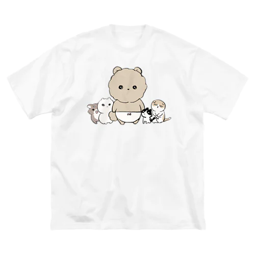 ふわふわのくま ビッグシルエットTシャツ