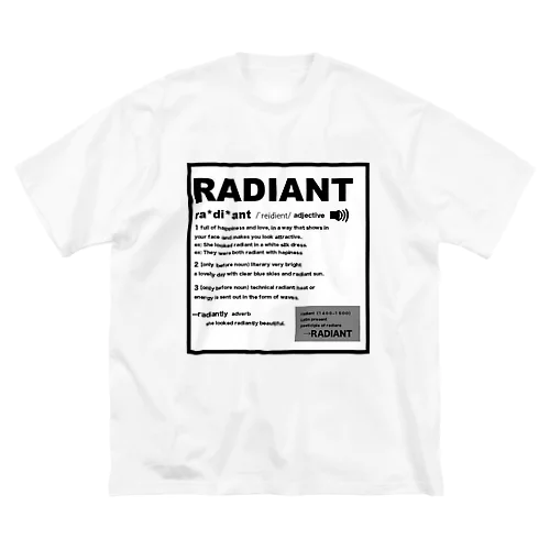 Radiant dictionary ビッグシルエットTシャツ