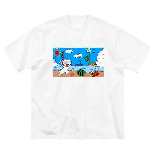 サマー猫 Big T-Shirt