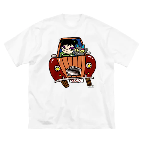 2CV大好き♪ ビッグシルエットTシャツ