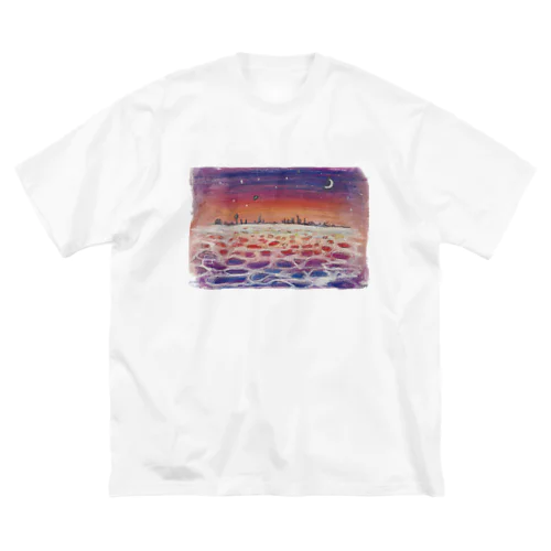 夕焼け海 ビッグシルエットTシャツ