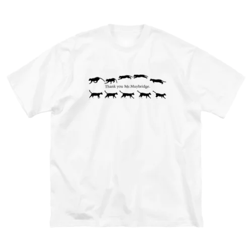 muybridge cats ビッグシルエットTシャツ