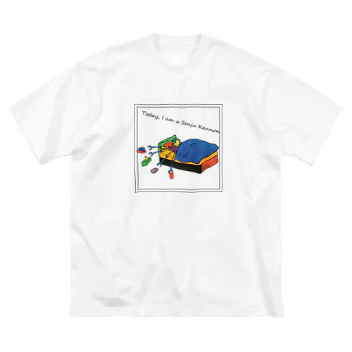 休日の千手観音 ビッグシルエットTシャツ