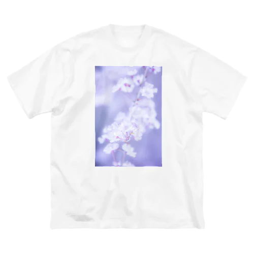 桜の写真 ビッグシルエットTシャツ