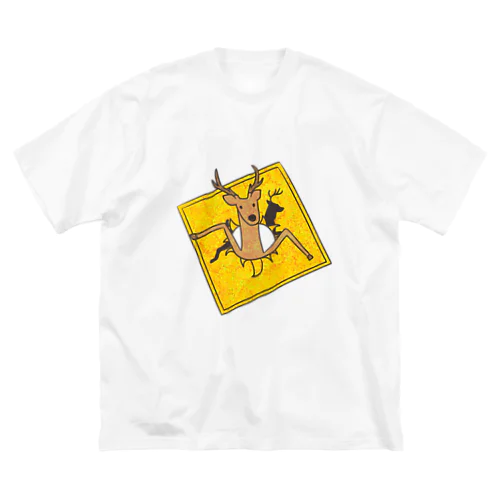 動物注意シカ Big T-Shirt