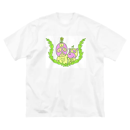 Love＆Peace ビッグシルエットTシャツ